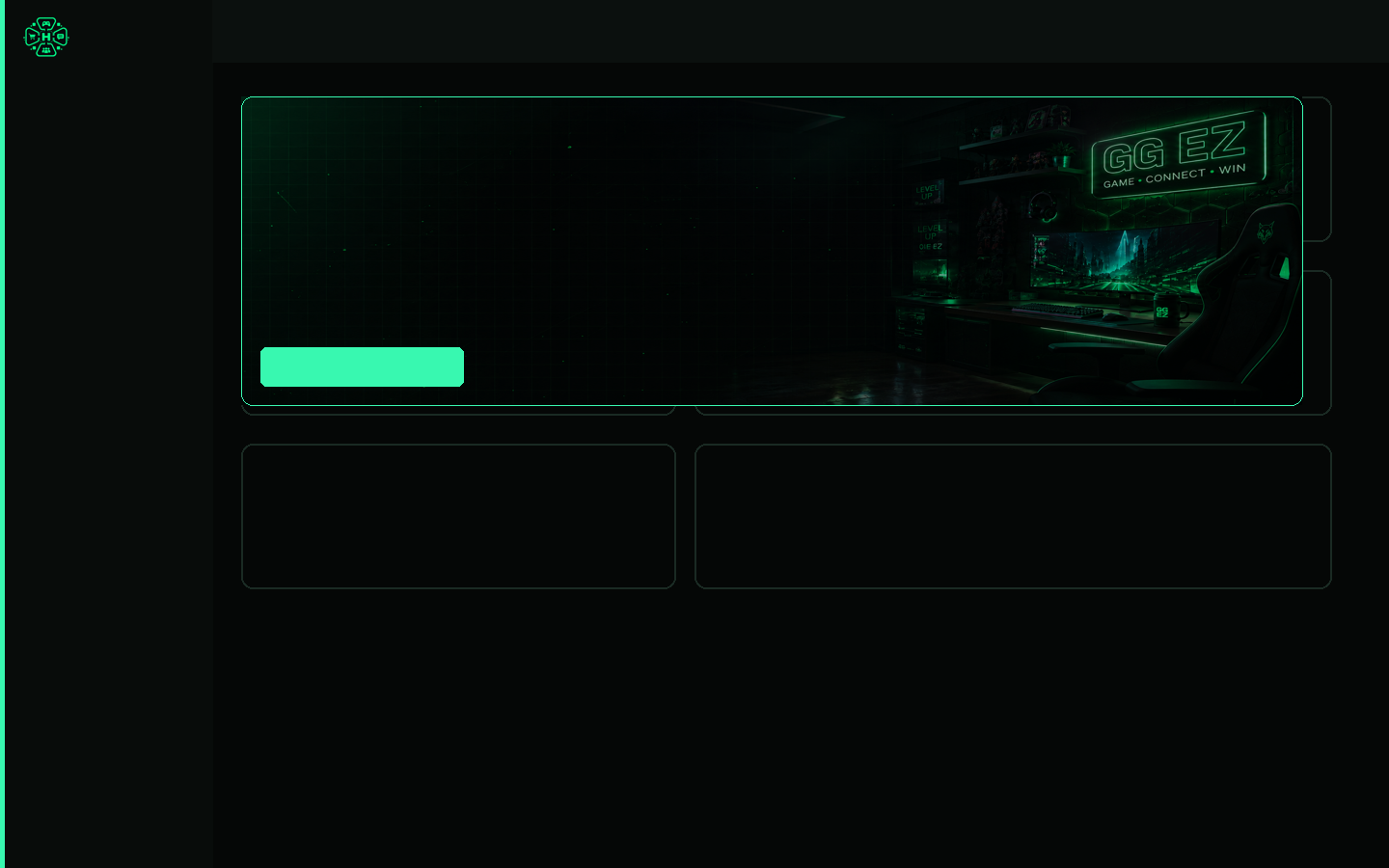 Interfaz de GG EZ Hub: catálogo y biblioteca
